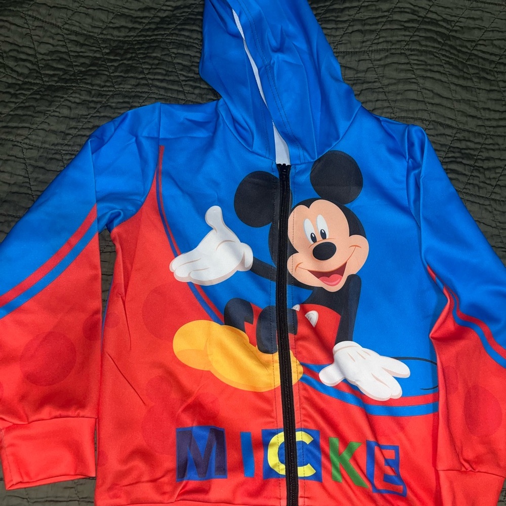 Disney Mickey Mouse Kids Hoodie - Blue and Red